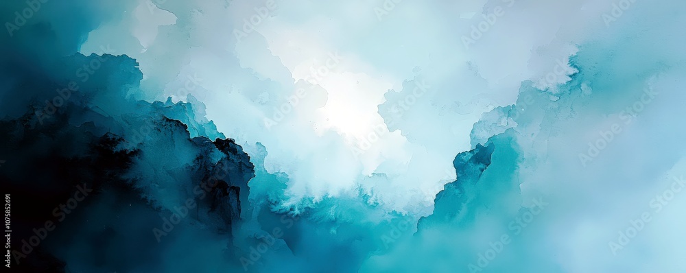Poster abstract blue cloudy background with soft light and textured patterns ideal for digital projects, we