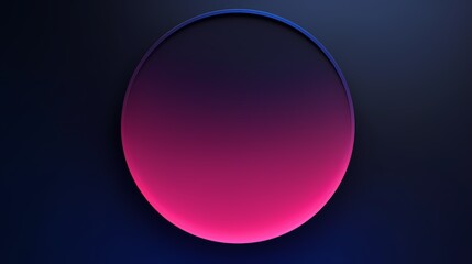 Obraz premium digital technology pink blue gradient abstract circle poster background