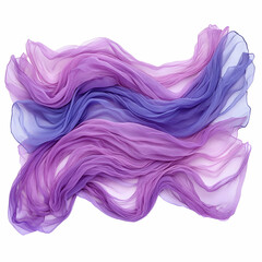 Obraz premium Purple and Blue Sheer Fabric Drape, soft, delicate, elegant, flowing, texture