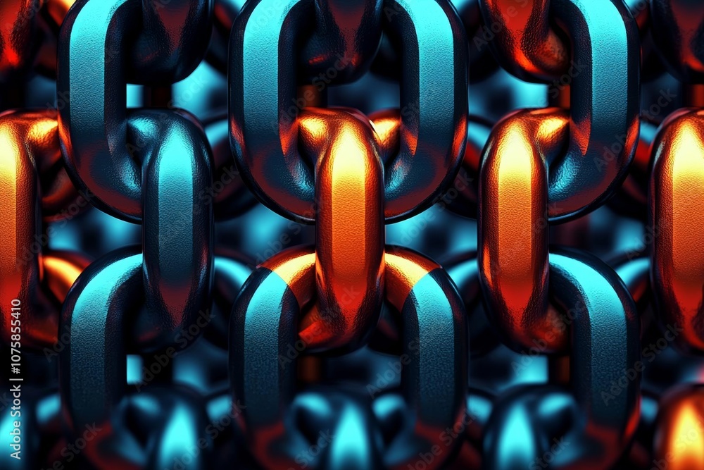 Poster 3d hexagonal abstract background