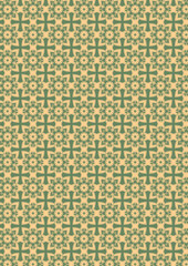 アラベスク模様　背景　アンティーク