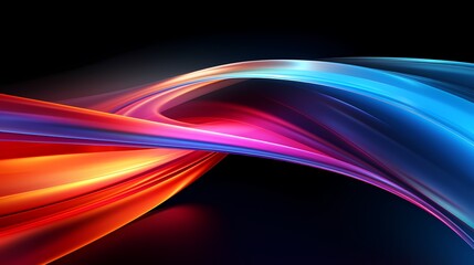 digital technology abstract arc rainbow light poster background