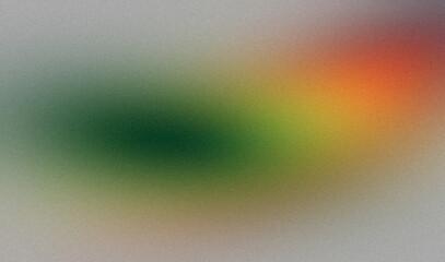 Retro colors grainy gradient backdrop design. Abstract red orange green white colors noisy gradient, Vibrant color flow, glowing, shine, bright, noise texture effect, banner, poster