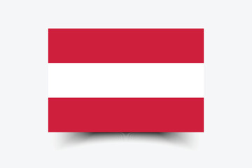 Austria flag official colors and proportion digital vector illustration