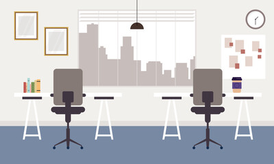 Office workplace scene icons vector illustration design
