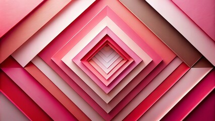 Obraz premium A symphony of hues, creating a captivating interplay of angles and depths, where color gradients dance within a geometric embrace.