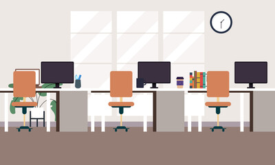 Office workplace scene icons vector illustration design
