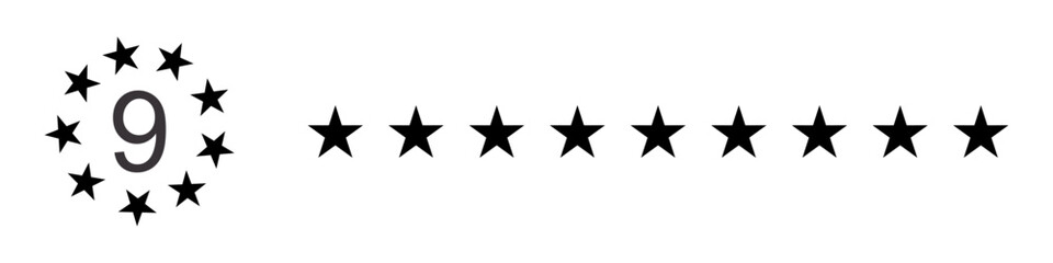 9 star vector design,star icon,background,symbol,design,illustration
