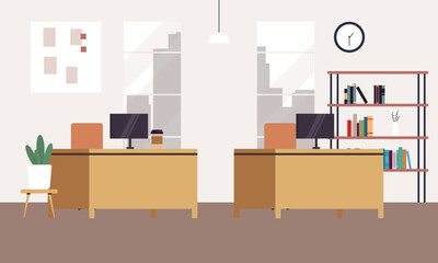 Office workplace scene icons vector illustration design
