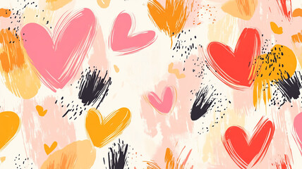 Colorful heart patterns perfect for celebrating Valentine's Day festivities and decorations