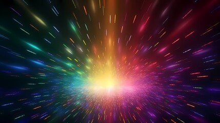 digital technology rainbow color abstract aurora poster background