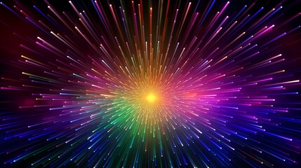 digital technology rainbow color abstract aurora poster background