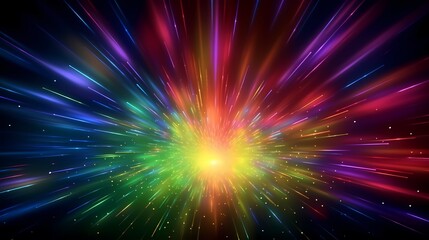 digital technology rainbow color abstract aurora poster background