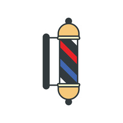 Barber Lamp Pole icon vector design templates simple and modern