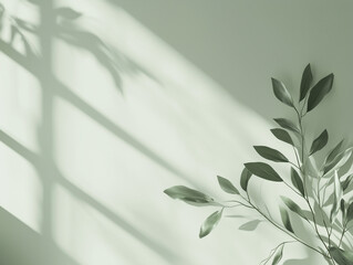 Muted sage green background with slight texture, minimal design focus for creating a calm, natural aesthetic for product display or marketing.