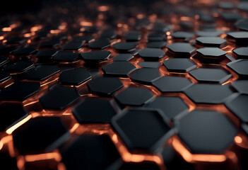 Fototapeta premium texture dot science media xagon black banner point ai link earth fusion silver cyber polygon dimensional three art futuristic xagon design high rendering infrastructure energy honey wave tech binary