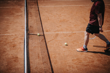 person playing tennis