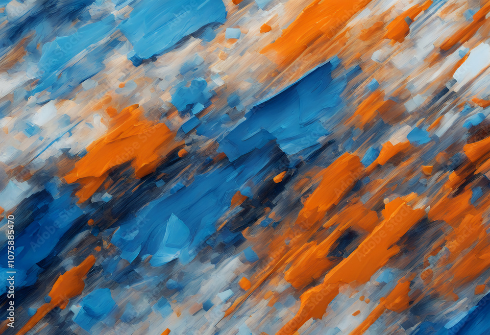 Poster background stroke orange colourful textured colorful closeup pallet complementary abstract square ma