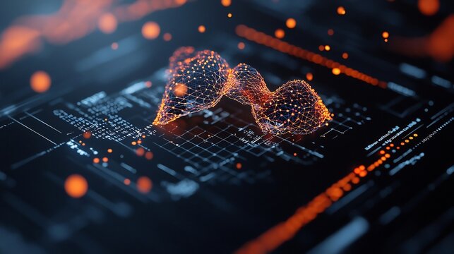3D Gene Editing Interface Showcasing DNA Sequences and Enzyme Tools