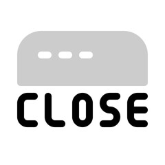 shop closed icon with bulk style, perfect for user interface projects