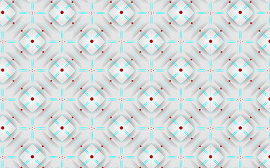 Seamless pattern with geometric shape | New shape modern pattern background | Texture double line with circle pattern design with gradient color