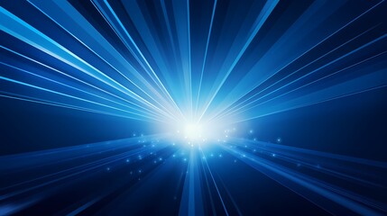 Obraz premium digital technology blue luminous rays poster background