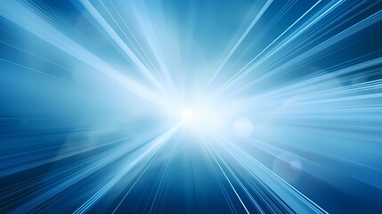 Obraz premium digital technology blue luminous rays poster background