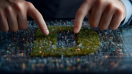 Innovative digital interface with nature-inspired design