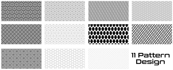 Pattern set of various shape | Set of pattern background | Texture background design pattern set