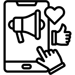 Social Media Marketing Icon