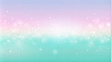 Fototapeta premium Abstract ethereal background with a gradient of pastel hues and shimmering white dots.