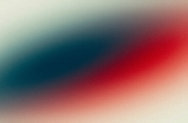 Retro blue red color grainy gradient backdrop design. Abstract colorful noisy gradient, vibrant, glowing color flow, bright, shine, noise texture background