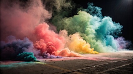 Abstract colorful smoke swirling around a dreamy background , smoke, abstract, colorful, swirl, dreamy, background, artistic