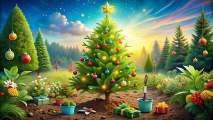 Replant Your Christmas Tree: A Sustainable Holiday Celebration Emphasizing Environmental Responsibility and Joyful Festivities for a Greener Future