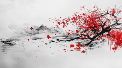Discover the Beauty of Nature Through an Elegant Abstract Landscape