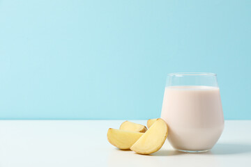 Potato milk, concept of fresh and healthy drink