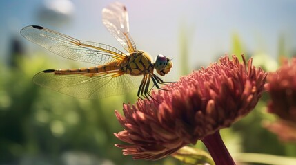 Dragonfly on a Flower