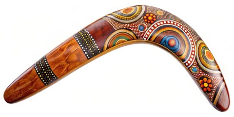 Boomerang isolated on background, Boomerang, isolated,background, object, returning, ancient, traditional, weapon, Aboriginal