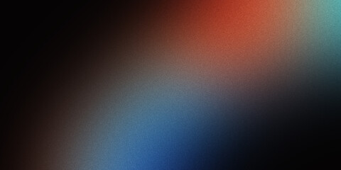 abstract gradient orange blue and black texture noise background for poster banner