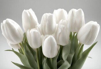 realistic beauty natural summer tulip greeting illustration collection green mother day celebration holiday art woman yellow romantic present spring bunch