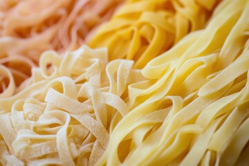 Close-up of various types of pasta.