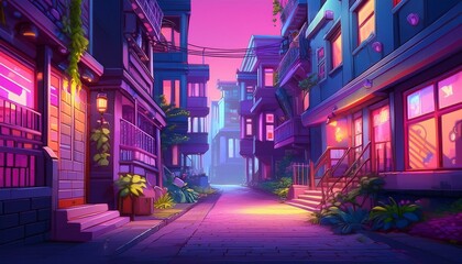 Fototapeta premium street in the town