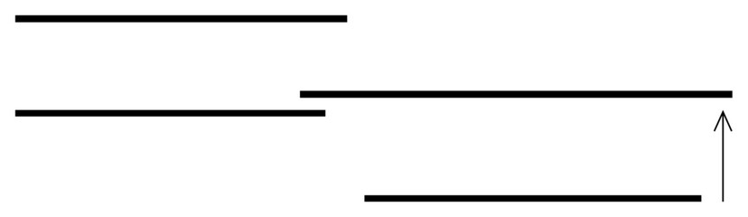 Obraz premium Horizontal and vertical lines with an upward arrow. Ideal for business diagrams, data presentation, educational materials, growth charts, process flows, organizational structure visuals. Line