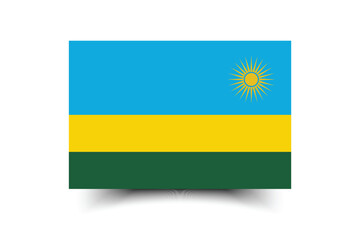 Rwanda flag official colors and proportion digital vector illustration