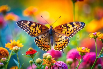 Obraz premium butterfly on a flower