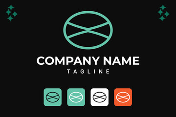 Modern minimalist logo design for Letter X technology, with an app icon version.