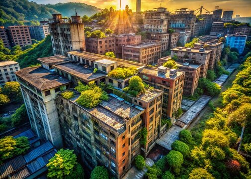 Urban Exploration Photography Featuring Ika Geso: Captivating Images of Abandoned Spaces, Urban Decay, and the Beauty of Nature's Reclamation in City Environments