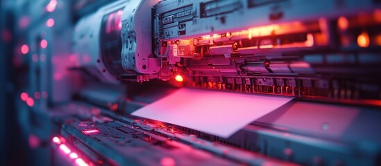 Printing Machine Close Up