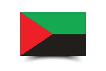 Martinique flag official colors and proportion digital vector illustration