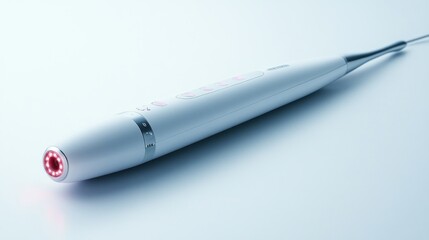 White Medical Device with Red Light